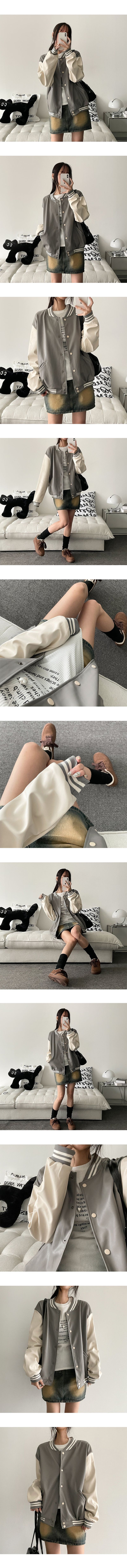 Gran Oversized Fit Leather Color Jumper