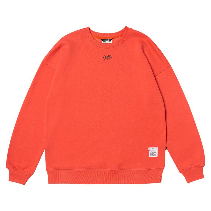 TITLE OVERSIZED CREWNECK BLACK / ORANGE