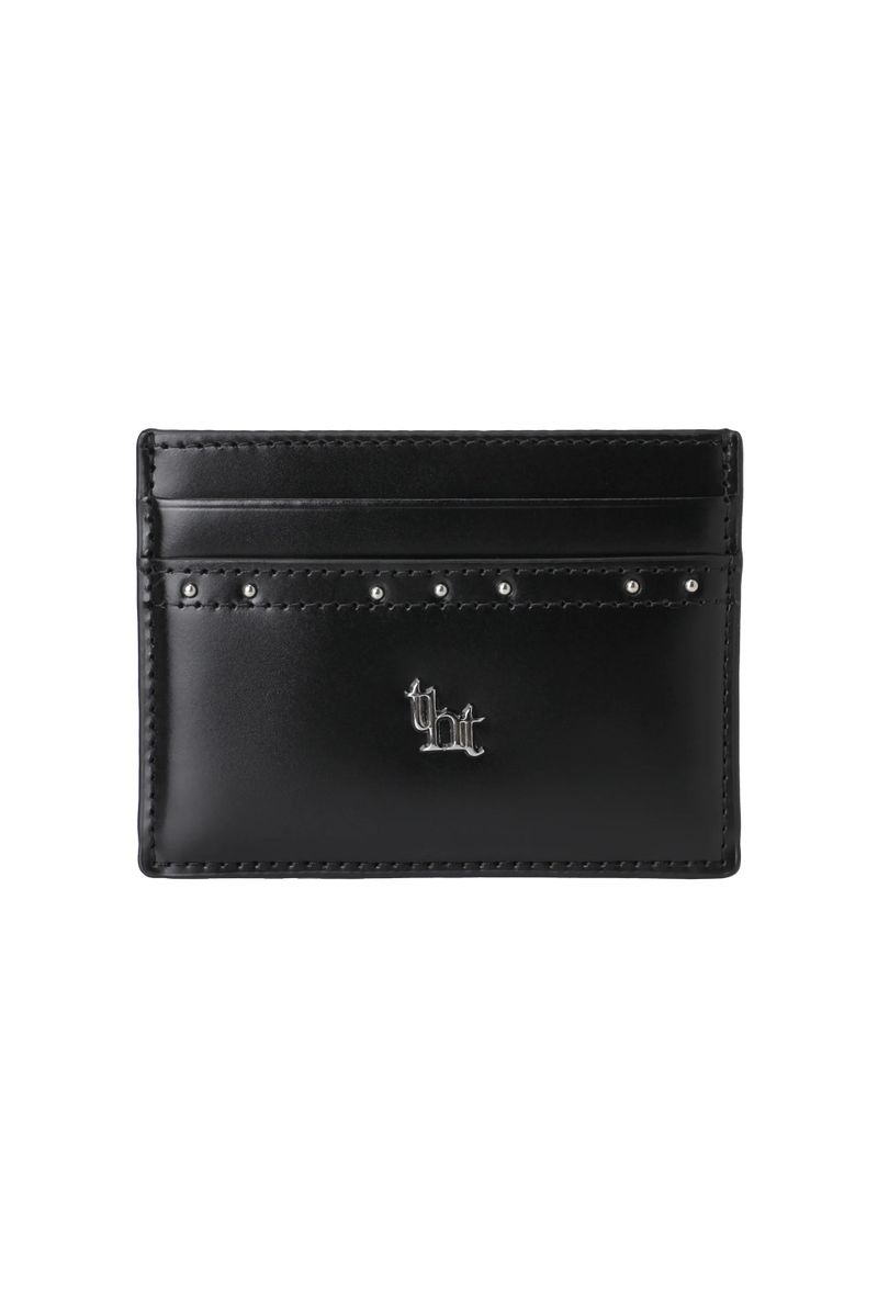 threetimes（スリータイムズ）の「【即日発送】Classic stud card holder - black （Smartphone Accessories）」