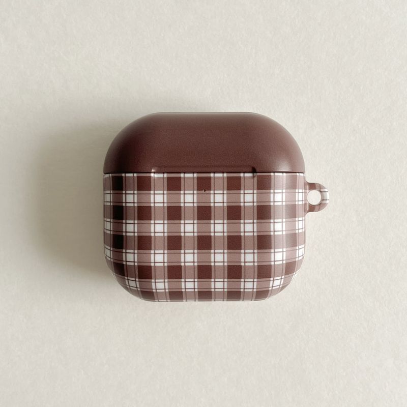 ofmoi（オブモイ）の「nutty check matte hard airpods case（Smartphone Accessories）」