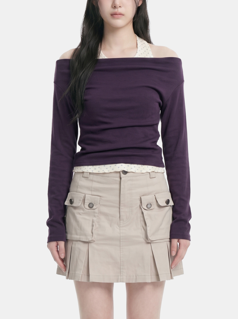 Elena Layered Off Shoulder Tee