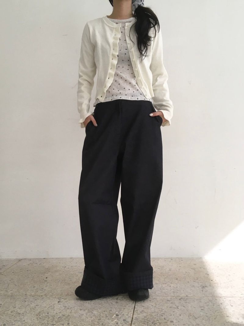 Plaid Roll-Up Pants