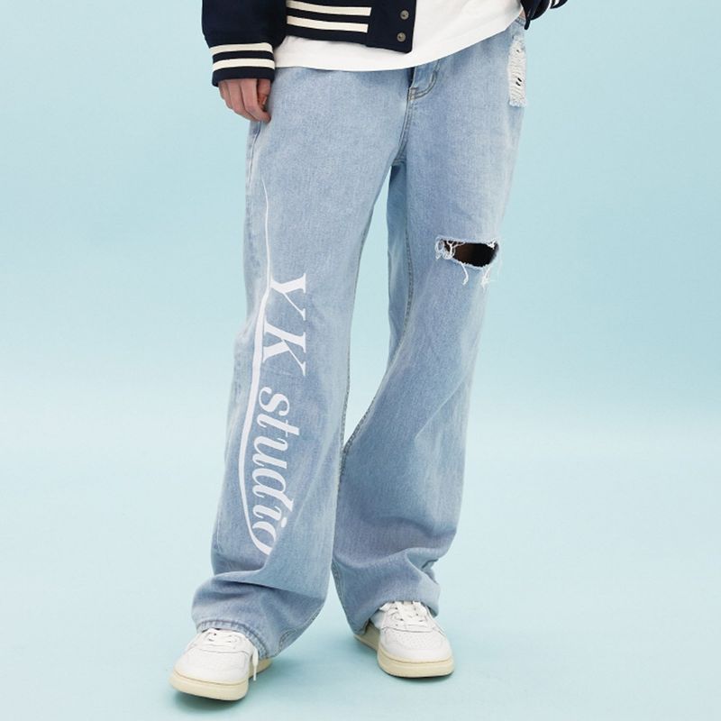 Painting denim pants