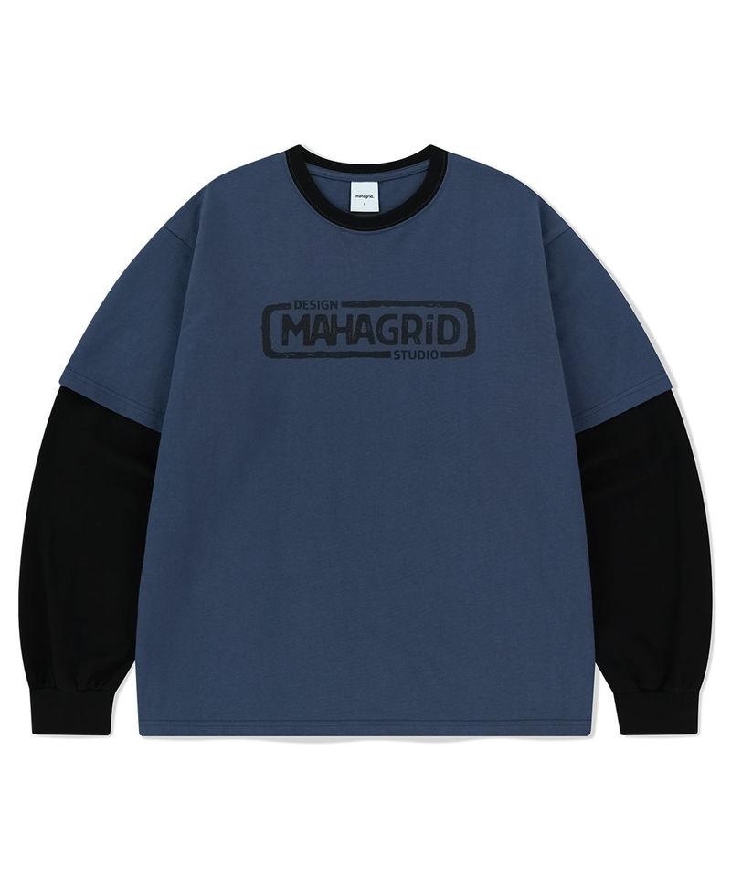 mahagrid（マハグリッド）の「BANNER LOGO LAYERED LS TEE（Tops）」