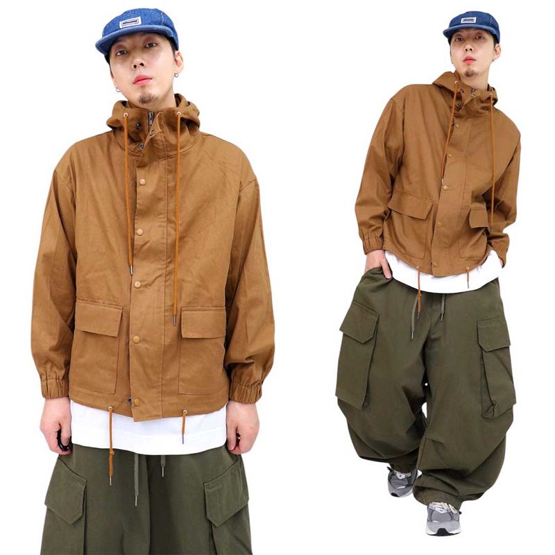 Oversized Vintage Hooded Field Jacket