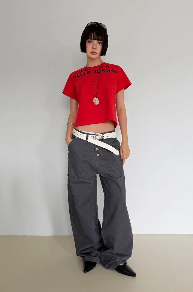 4-BUTTON RIVET POCKET PANTS