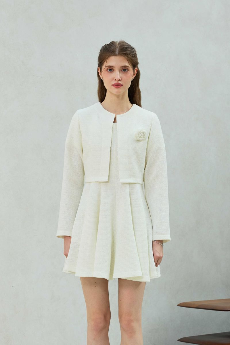 ARIKIM（アリキム）の「LANI TWEED CARDIGAN / WHITE（Jackets/Outerwear）」