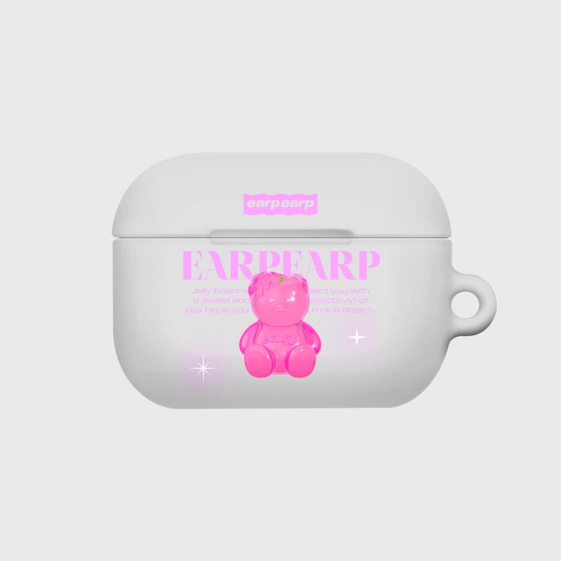 EARPEARP(アプアプ)の「LITTLE JELLY COVY-PINK(AIR PODS PRO-HARD)(Smartphone Accessories)」