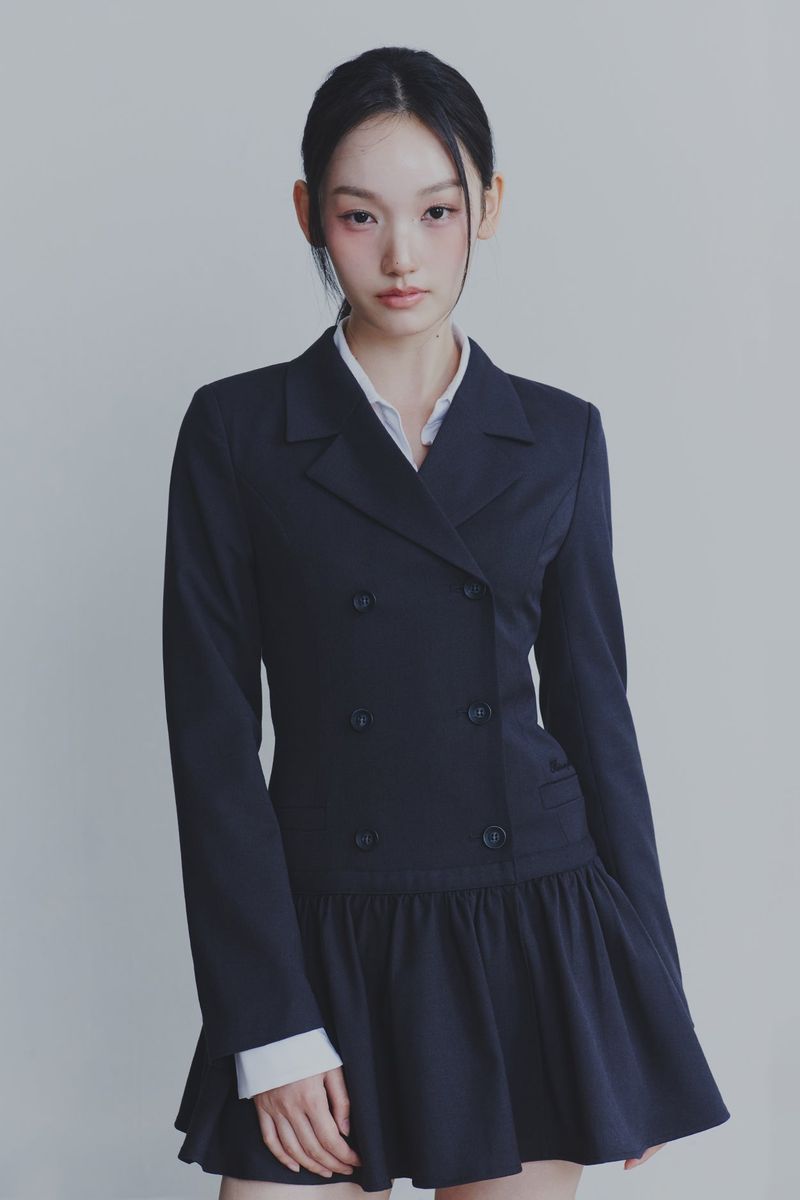 LIORA JACKET DRESS charcoal