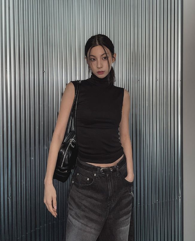 [U-BASIC] Dior inner brushed turtleneck
