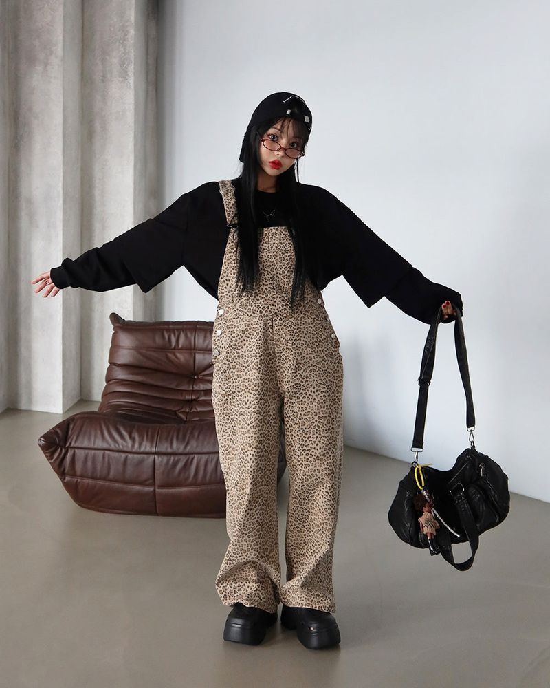 leopard leopard overalls overalls