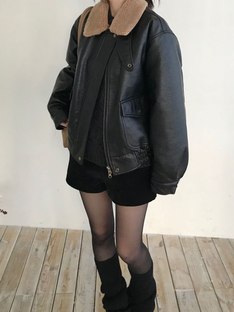 Kitten（キッテン）の「Bake Leather Mustang Jacket (one color)（Jackets/Outerwear）」