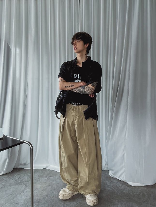 Prolly Check Roll-up Short Sleeve Shirt