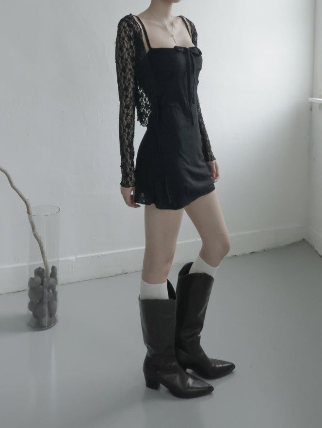 Plume Jacquard Sleeveless One Piece