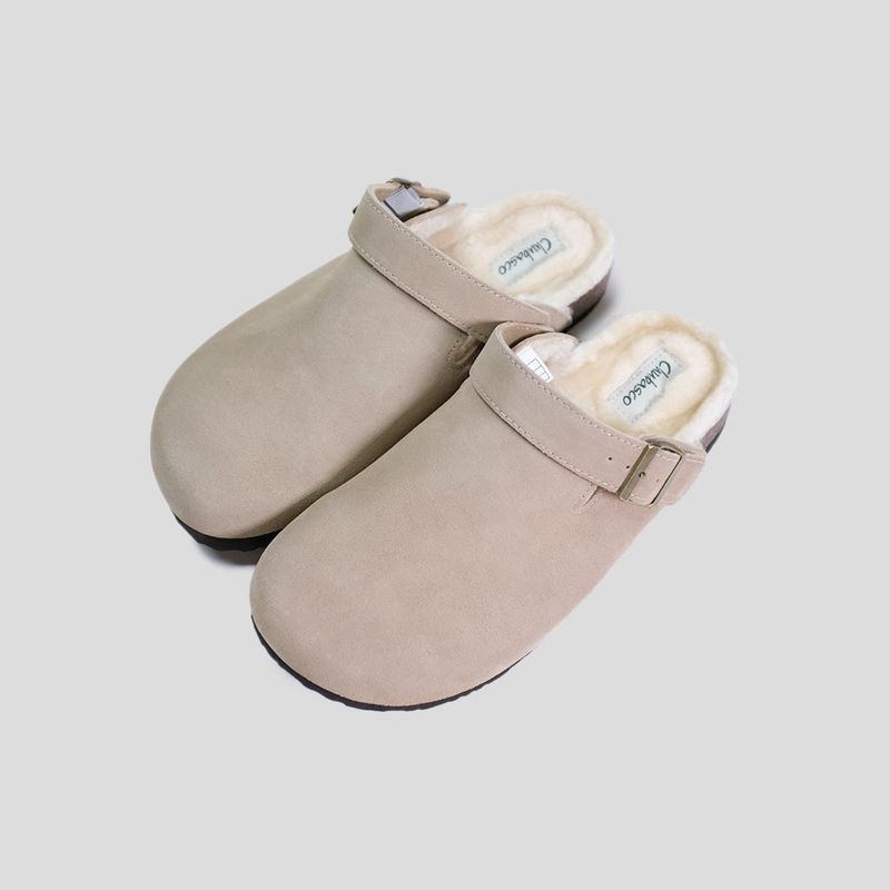 CHUBASCO CANTO FUR BACK STRAP MULE FCC2409 TAUPE