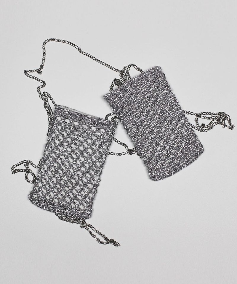 Silver Net Cross Mini Bag (2 Type)