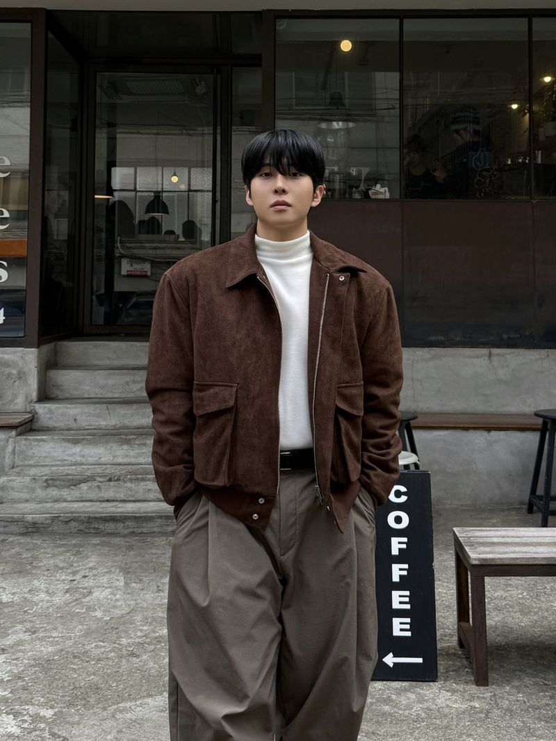Mute suede cropped jacket