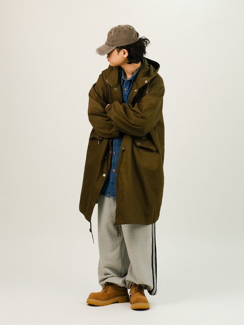 LAB Overfit Hood Fishtail Field Jacket