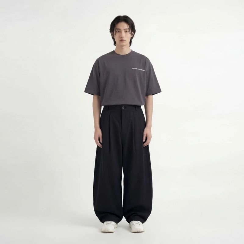 Baggy Balloon Pants Pump It Classic Black Outside Work Hours