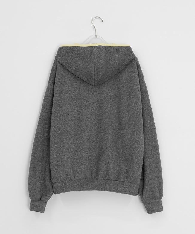 Kinples Color Matching Brushed Hoodie