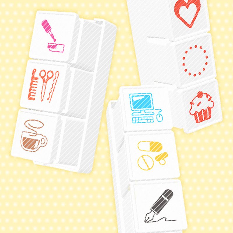 3 design push stamp