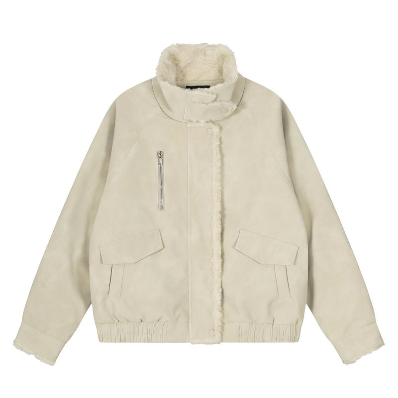 Reind Fur Detail Suede Jacket