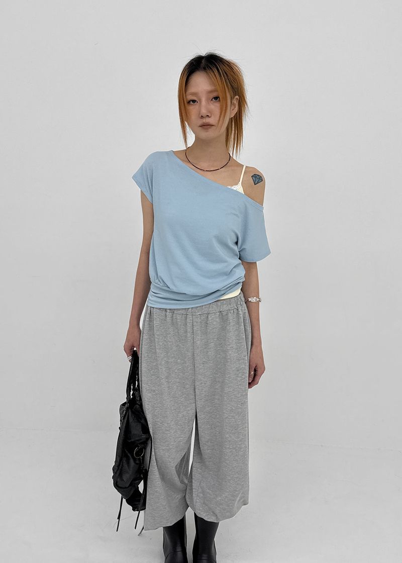 BLACKUP（ブラックアップ）の「[MADE] Tepo Dolman Boat Neck Short Sleeve Top（Tops）」
