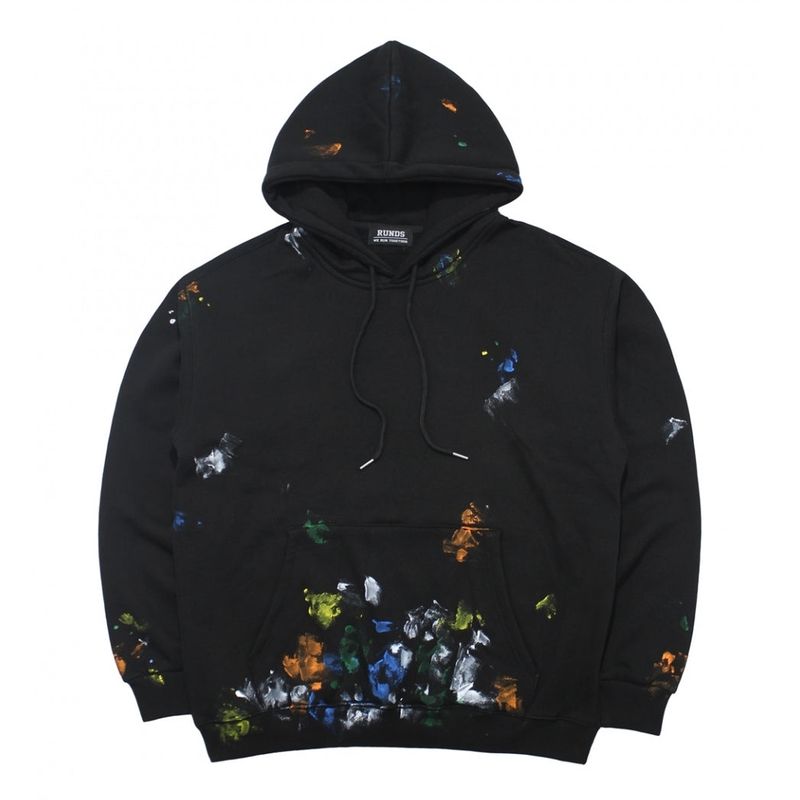 RUNDS(ランド)の「painting hoodie (black)(Tops)」