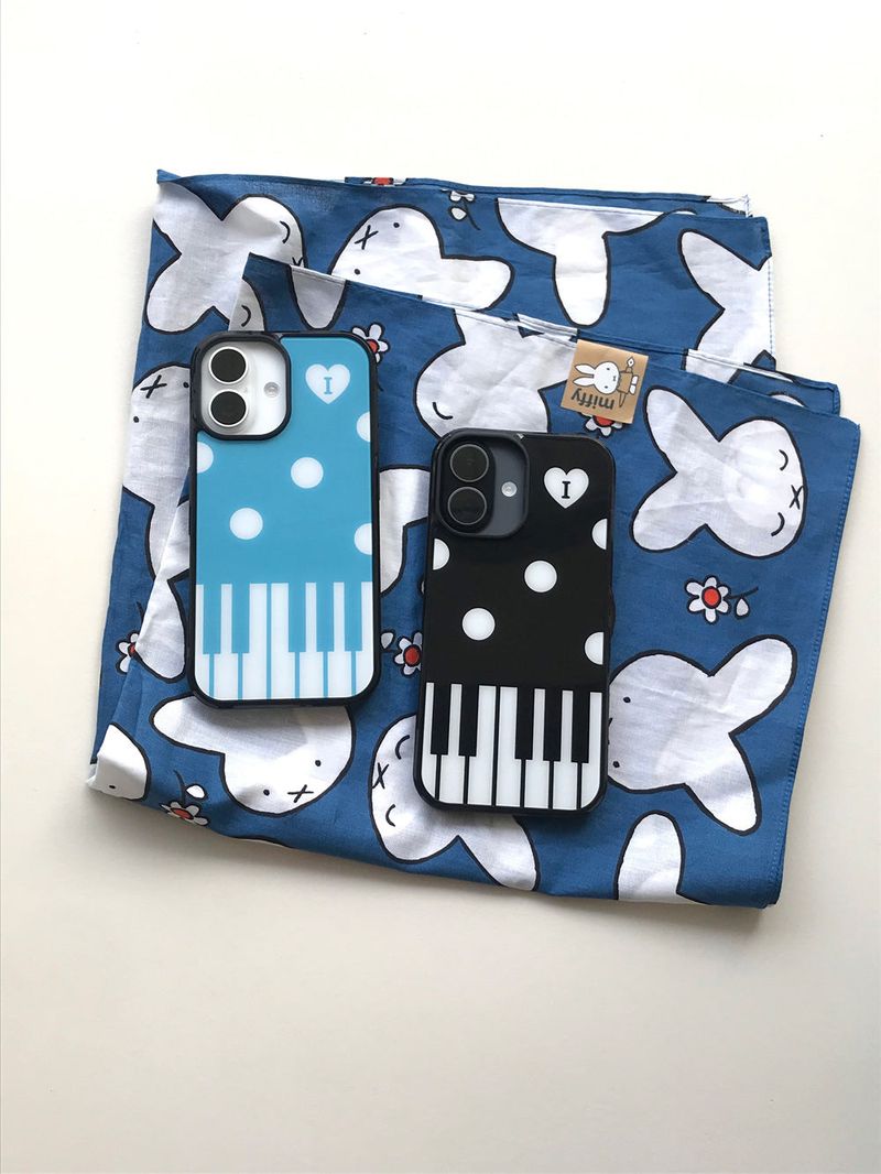 piano melody case -blue