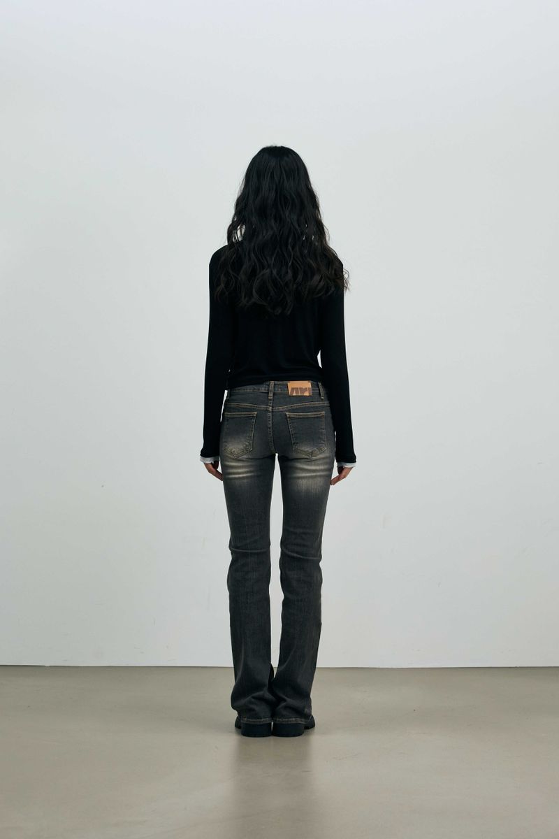 LYLA LAYERED CARDIGAN / BLACK-MELANGE