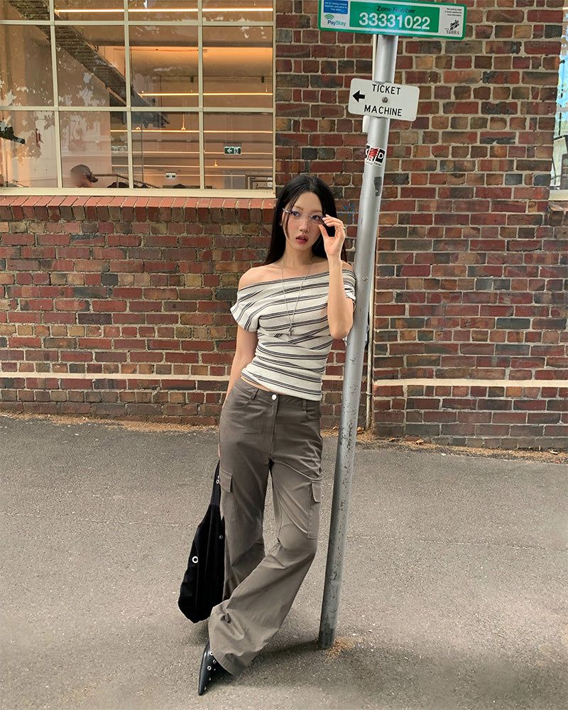 [ORIGINAL] Kanto Nylon Bootcut Cargo Pants
