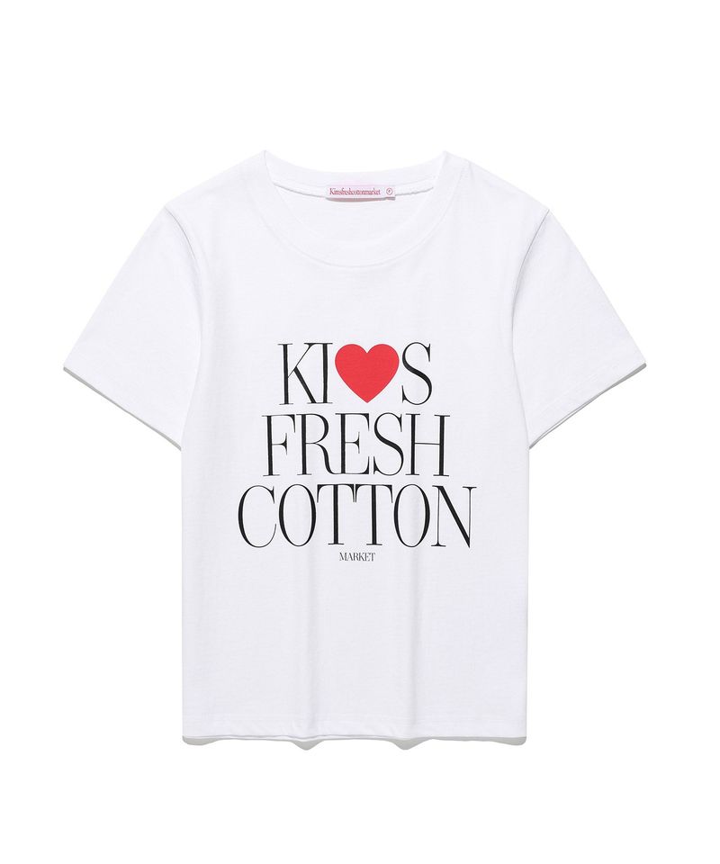 Kims Fresh Cotton Market(キムス フレッシュ コットン マーケット)の「アイビーキスロゴTシャツ White(トップス)」