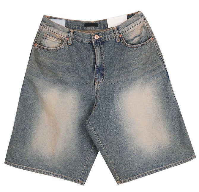 No.0209 dyeing over denim SHORTS
