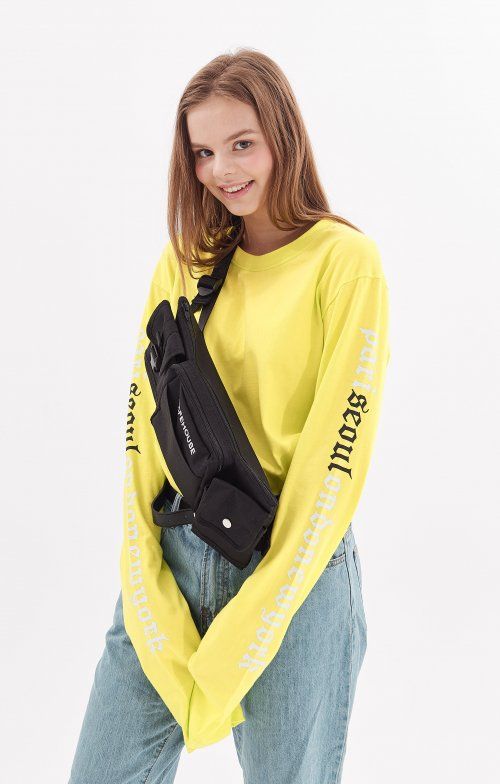  "psln" long sleeve lime