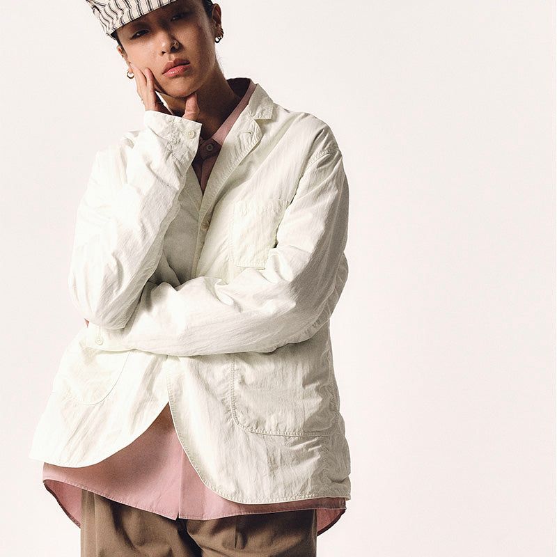 NYLON WRINKLED BLAZER