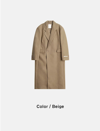 [Unisex] Max double long coat(2color)