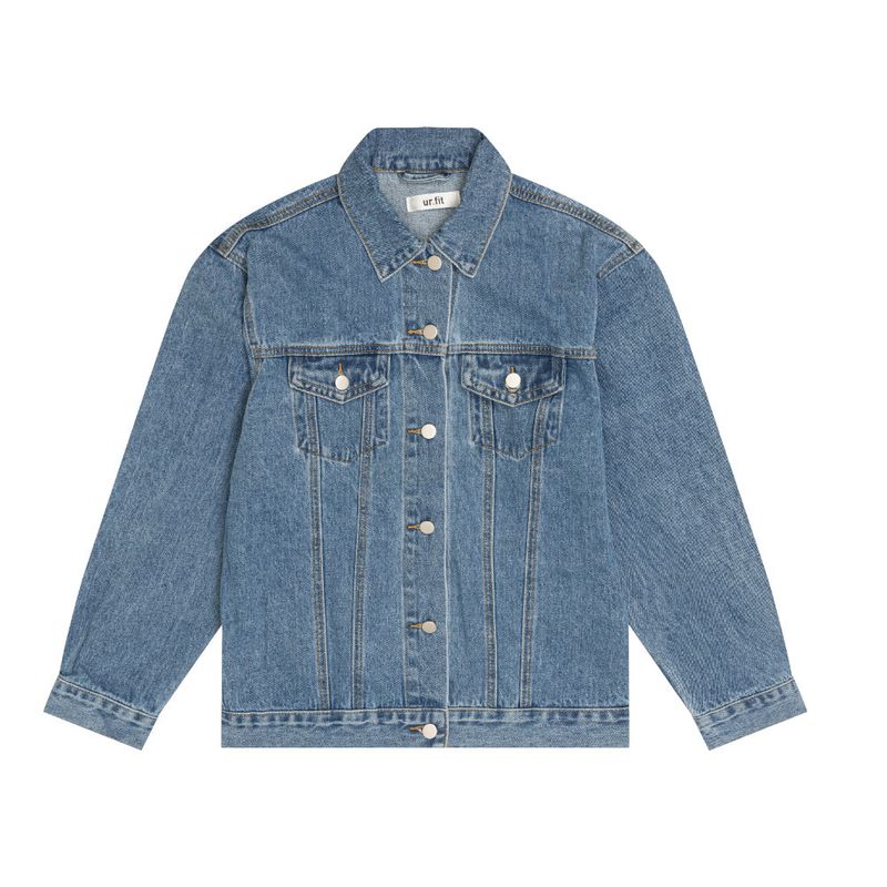 SEMI OVER FIT BELT SET DENIM JACKET [1000]