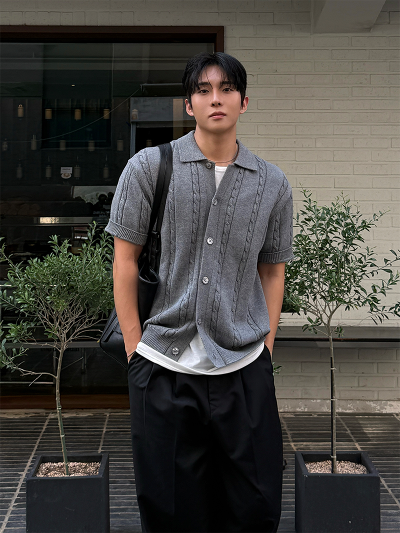 AVAND(アバンド)の「OD cable button cardiganOD cable button cardigan(Tops)」