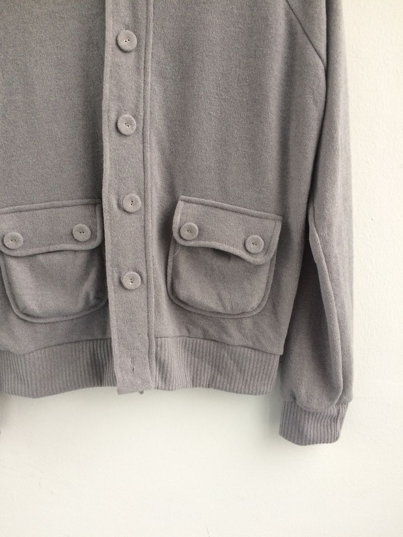 soft-touch raglan knit jacket