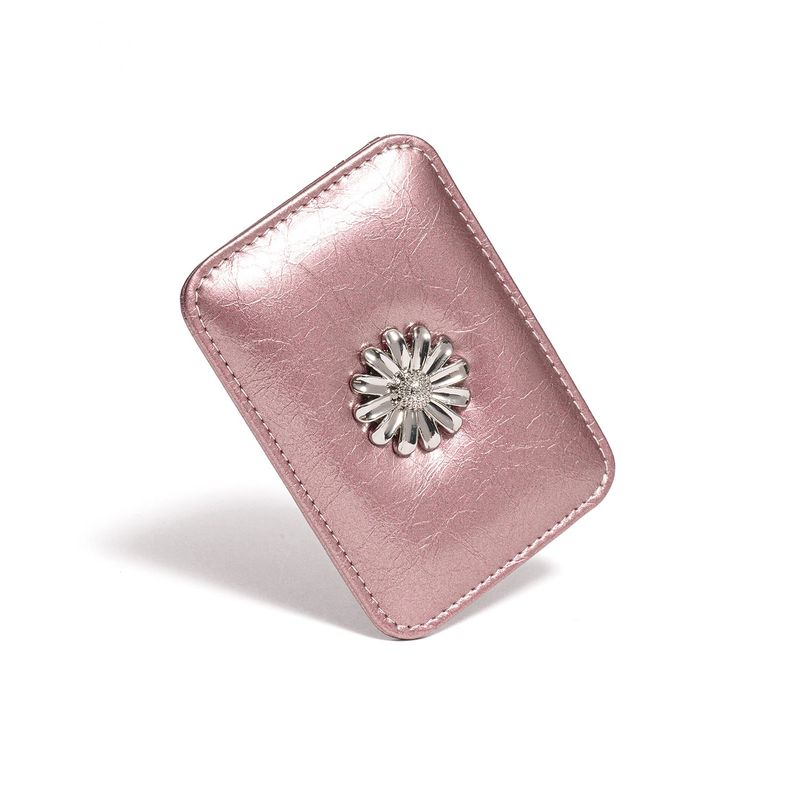 Daisy Slim Mini Transportation Card Wallet Rose gold