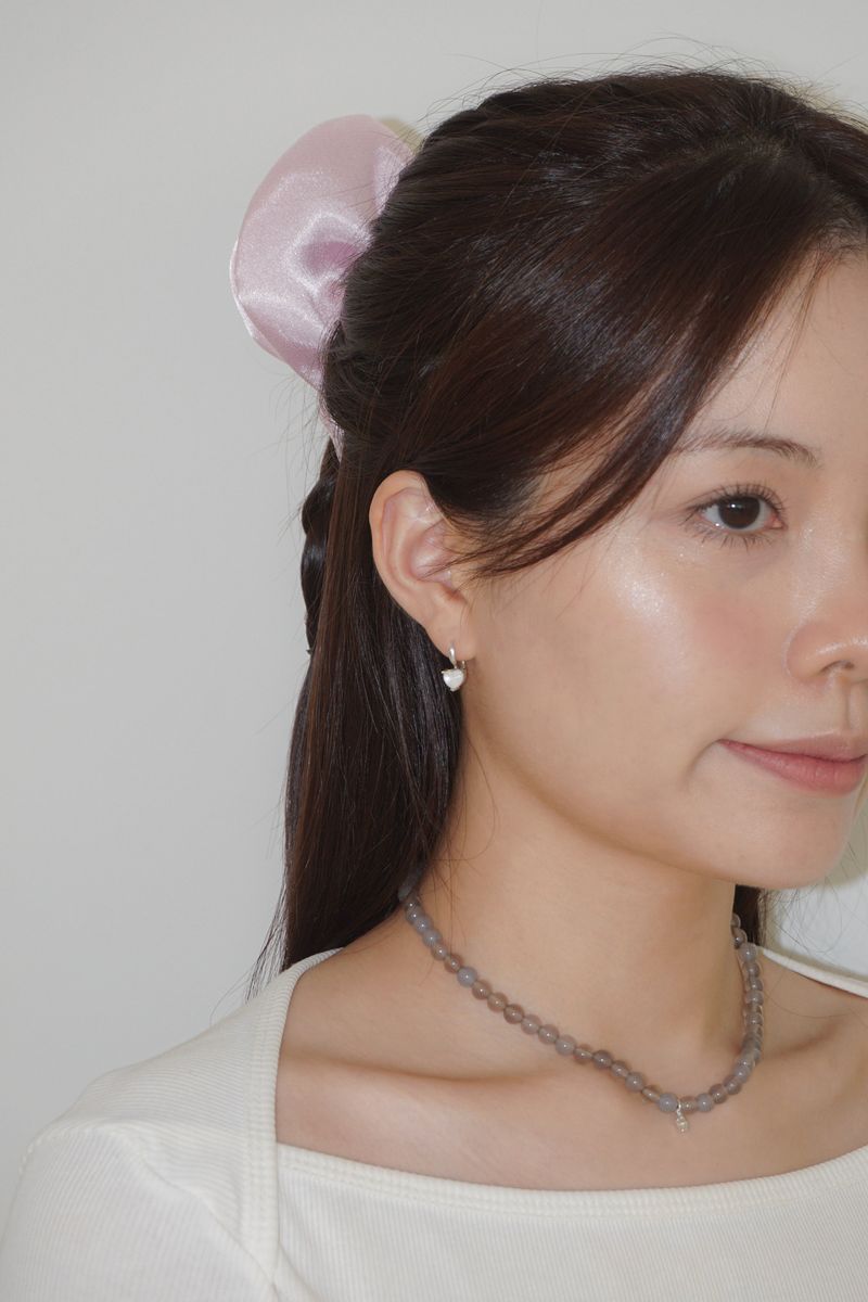 [MADE]HEART FLOWER EARRING (only heart 2ps)