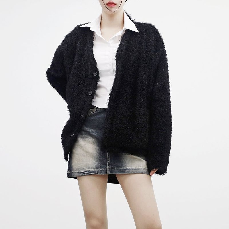 NONCODE（ノンコード）の「Fergie Mohair Over Cardigan（Tops）」