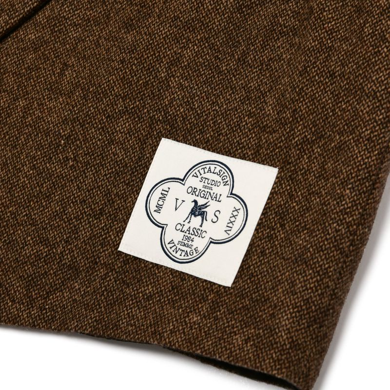 [LINE] Wool Jacquard Button Vest
