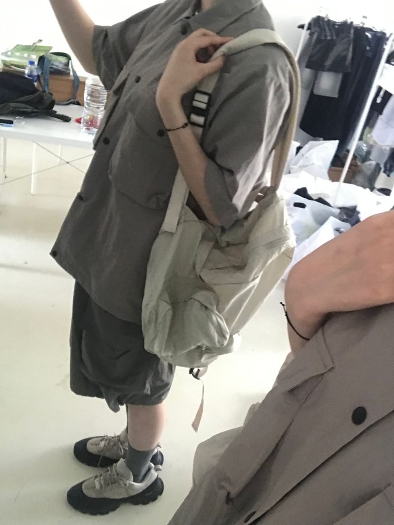 Safari nylon half shirt