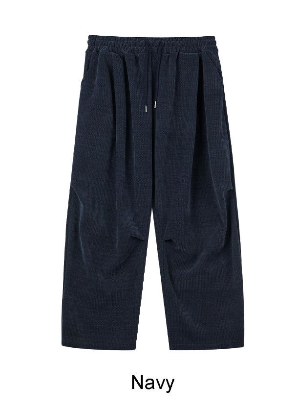 Tice Texture Pintuck Banding Pants