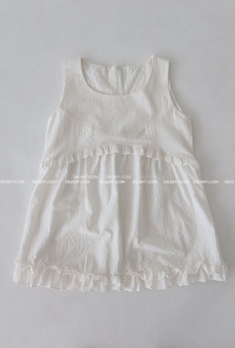 square frill mini-dress
