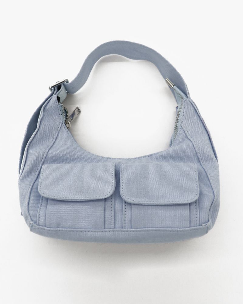 Bruce two-pocket cotton mini tote shoulder bag