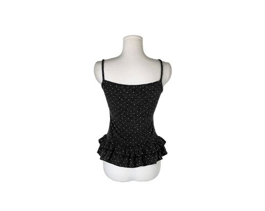 Gren Dot Frill Cardigan Sleeveless Set