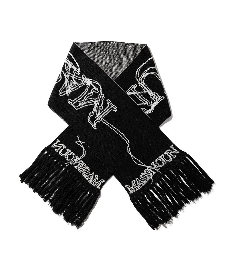 LETTERING TASSEL MUFFLER