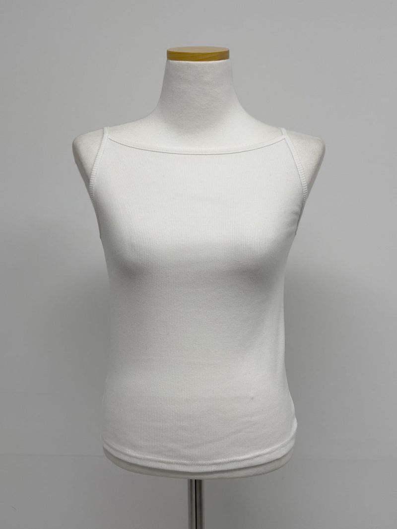 Minimal Square Ribbed Sleeveless